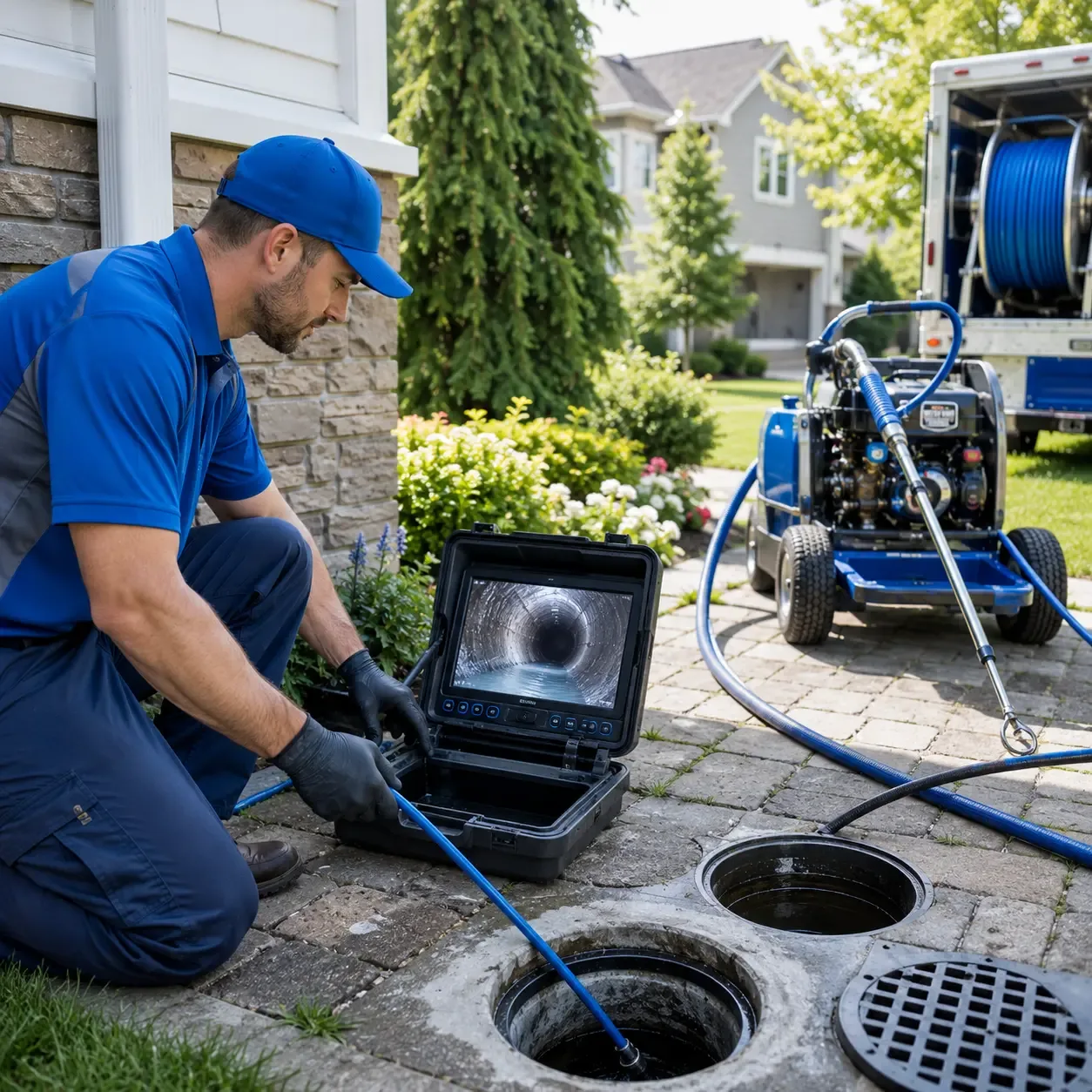 Outdoor drain cleaning professionals serving North Arlington, NJ