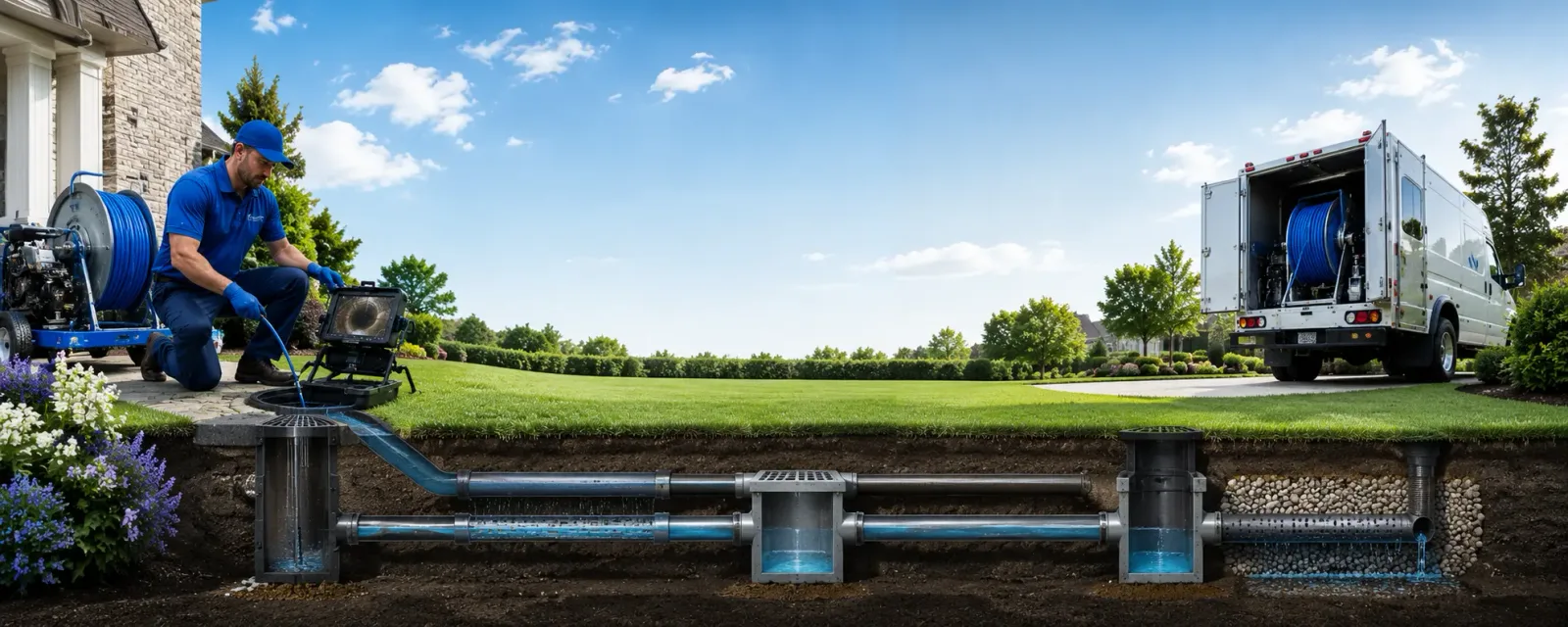 Outdoor drain cleaning information for North Arlington, NJ